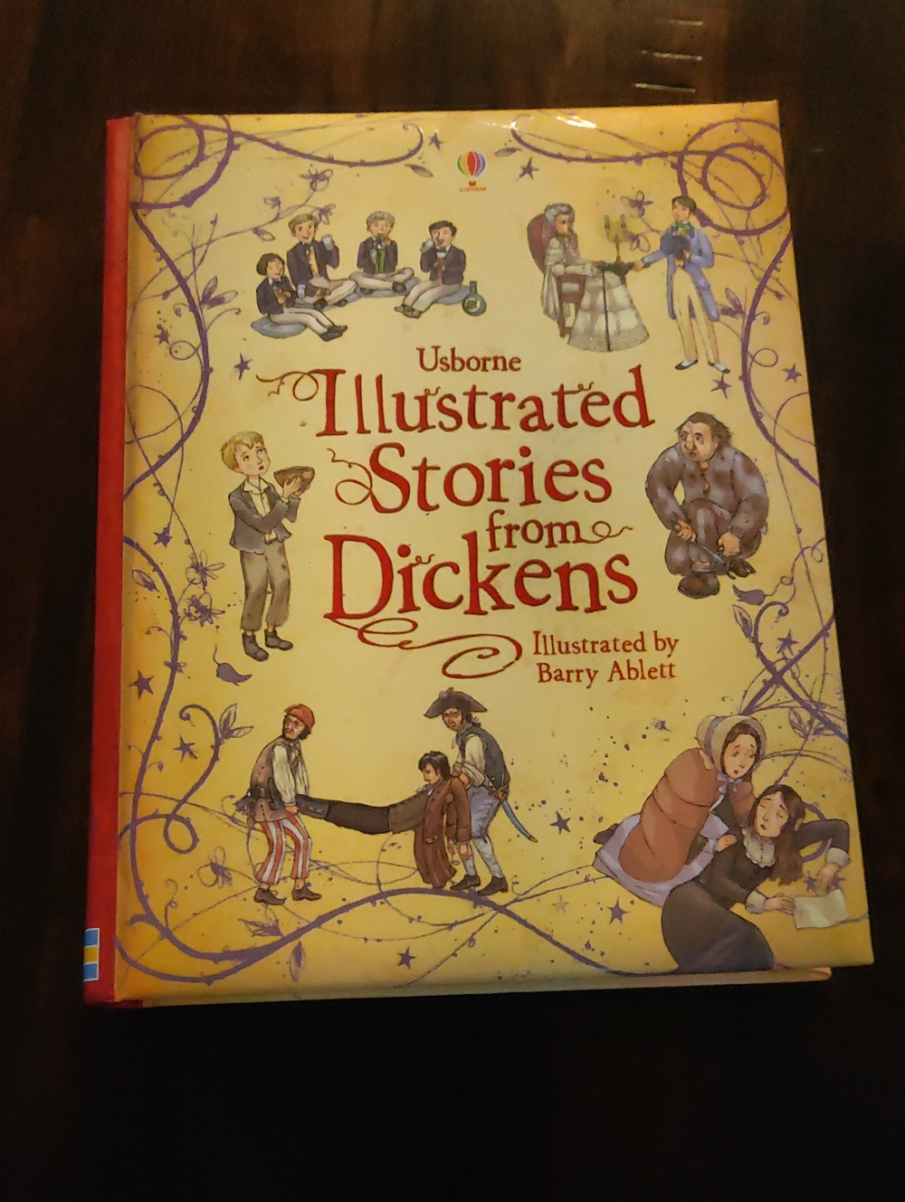 Usborne Illustrated Stories From Dickens Hardcover Y2K Cottagecore Retro Readers